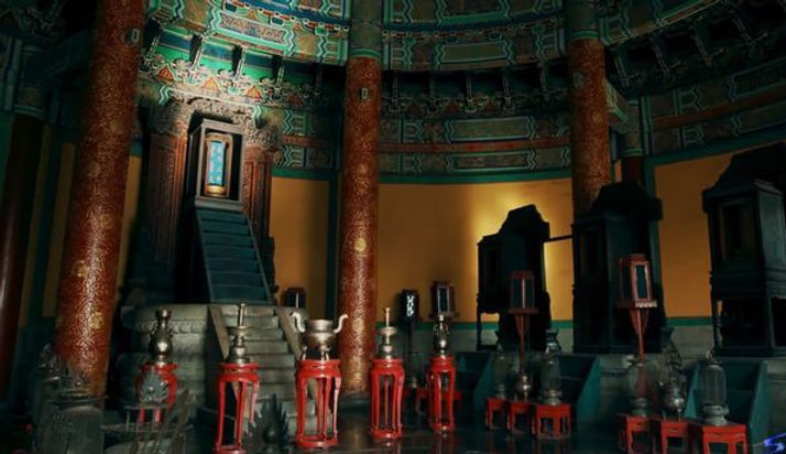 天坛大雄宝殿皇天上帝或昊天上帝牌位