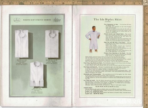 1915年男装衬衫、领子和袖口书籍