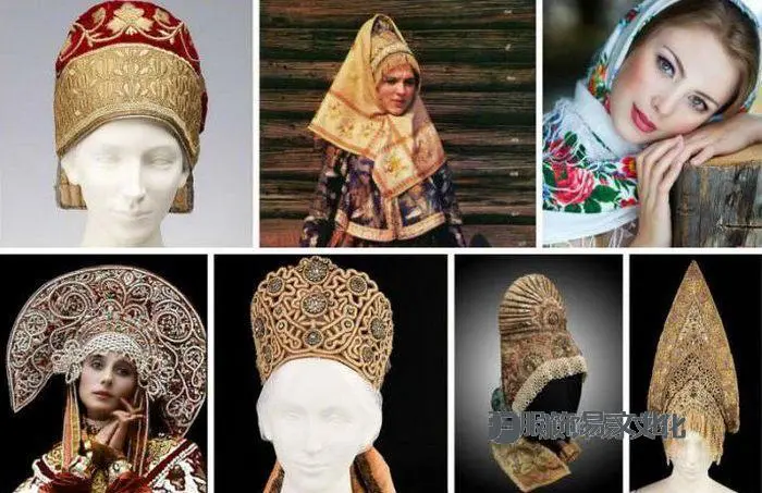 复古女性头饰照片