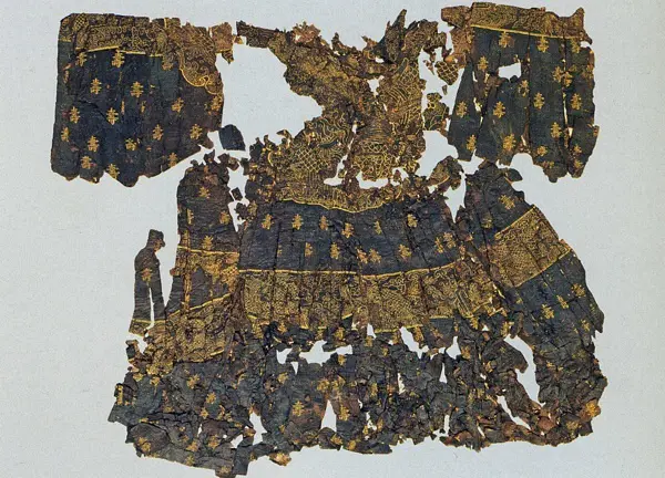 定陵出土贴里实物（定陵博物馆藏）