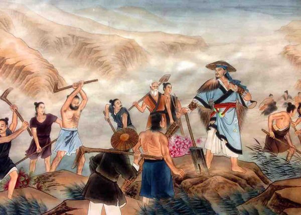 大禹抵御大洪水的伟大领袖