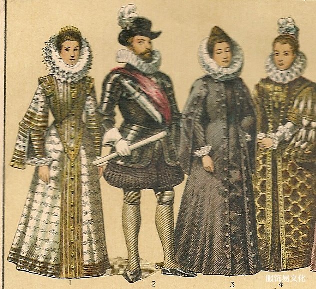 西班牙历史上的服装和武器。-17 世纪