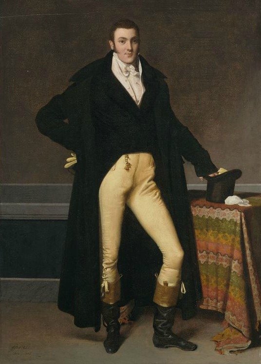 让·奥古斯特·多米尼克·安格尔创作的约瑟夫·安托万·德·诺让肖像，1815年，来自哈佛大学艺术博物馆福格博物馆1