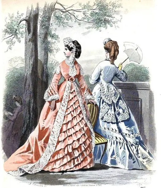 1870 年代的大杂烩：他和她的更衣室、沐浴、新娘嫁妆、维多利亚时代哀悼规则以及许多时尚插图