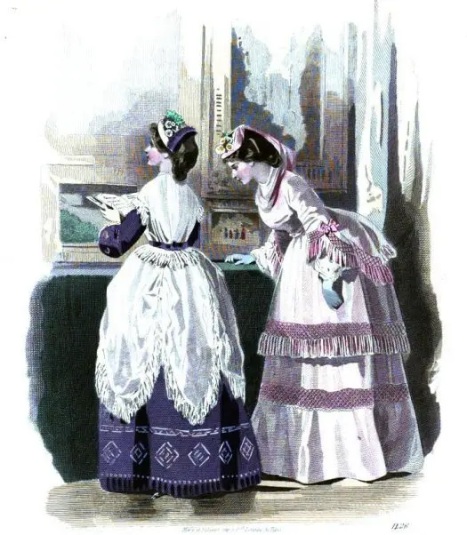 1870 年代的大杂烩：他和她的更衣室、沐浴、新娘嫁妆、维多利亚时代哀悼规则以及许多时尚插图