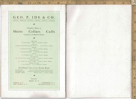 1915年男装衬衫、领子和袖口书籍
