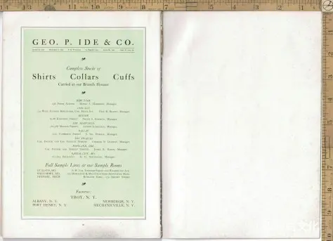 1915年男装衬衫、领子和袖口书籍