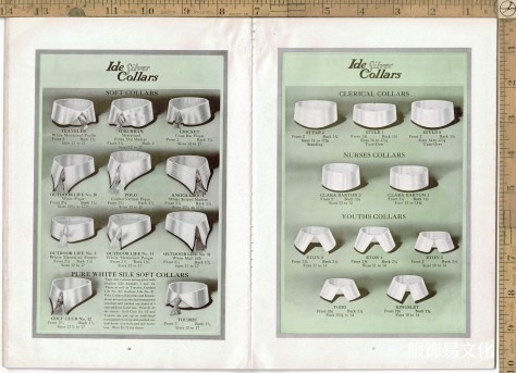1915年男装衬衫、领子和袖口书籍