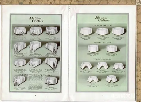 1915年男装衬衫、领子和袖口书籍