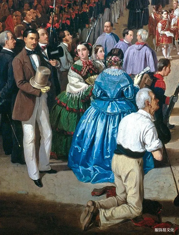 浪漫主义时期服装1848-1862：荷叶边连衣裙