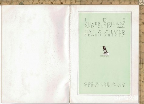 1915年男装衬衫、领子和袖口书籍