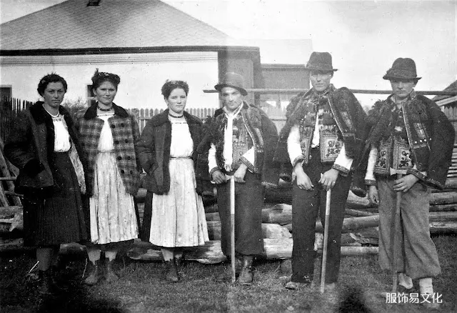 乌克兰外喀尔巴阡地区 Rakhiw 地区的 Hutsul 服装