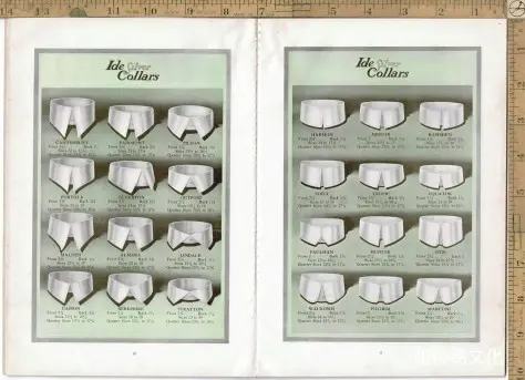 1915年男装衬衫、领子和袖口书籍