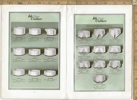 1915年男装衬衫、领子和袖口书籍