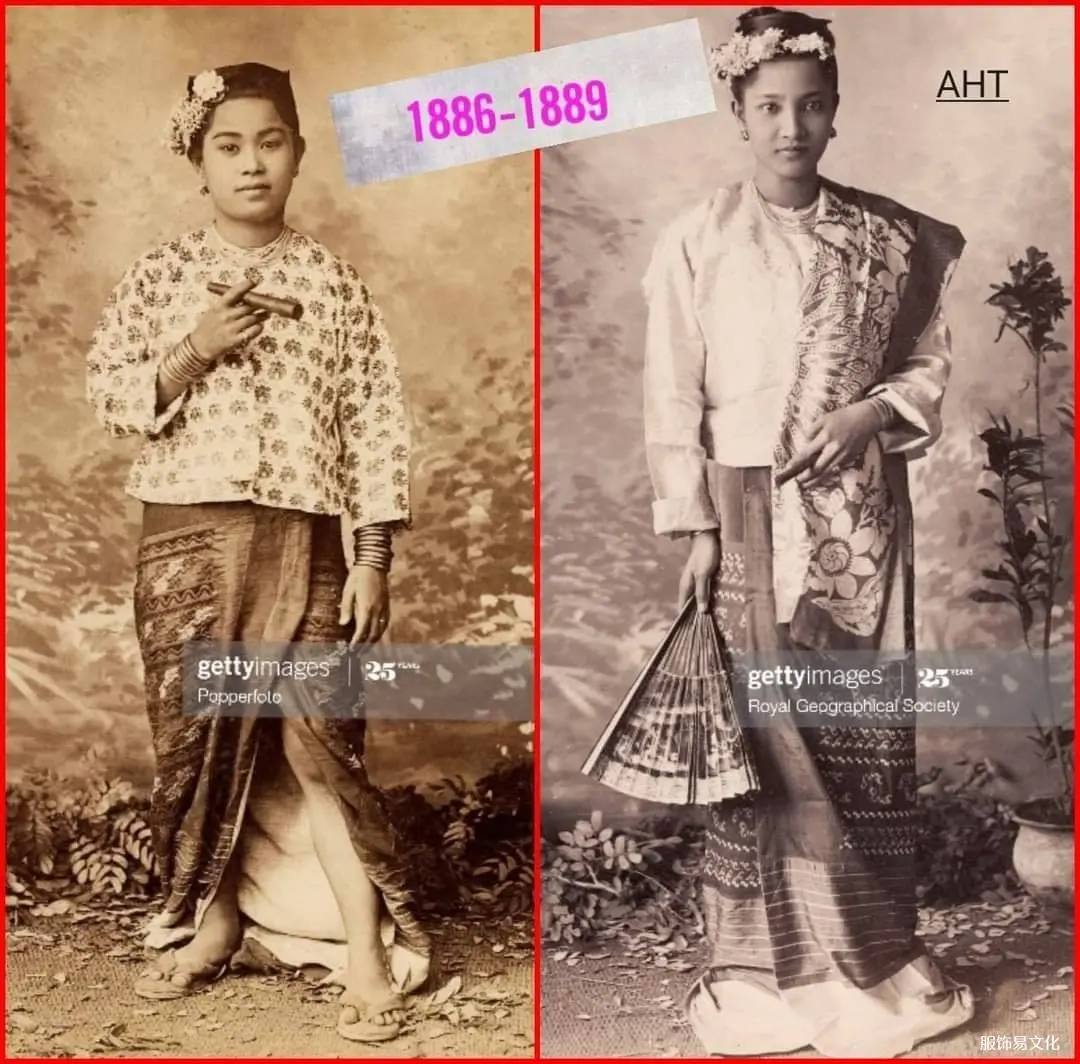 缅甸1886-1889年服装特点