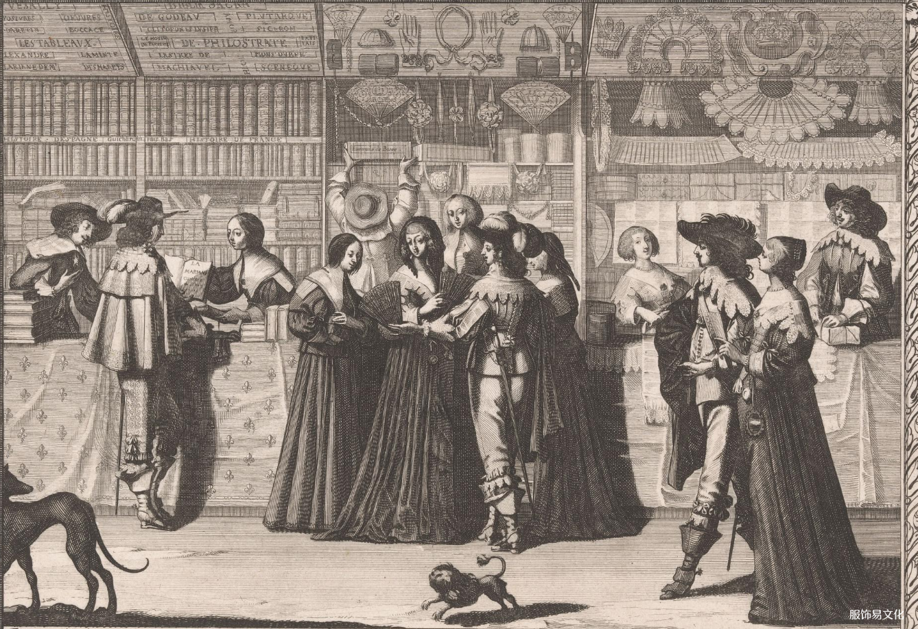 17 世纪法国的裁缝店、缝纫工行和皇宫画廊