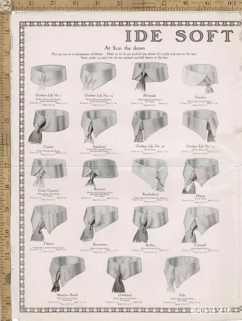 1915年男装衬衫、领子和袖口书籍