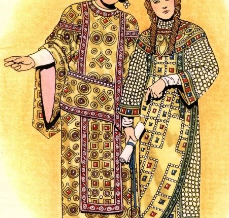 拜占庭服装的历史有4-6个世纪-图片说明