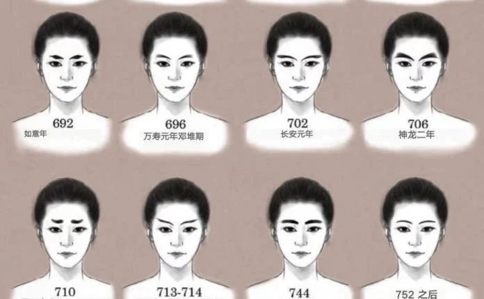 唐代女装画眉毛的演变过程