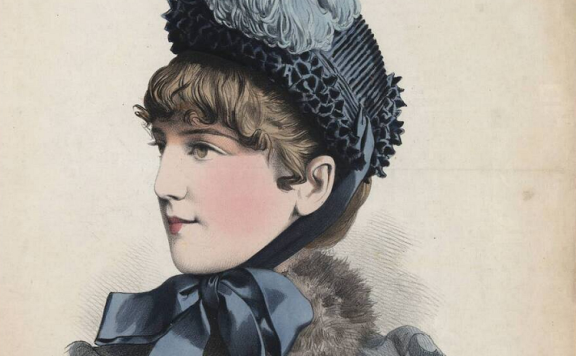 女帽 – La Modiste universelle 的彩色石版画,1882-1899