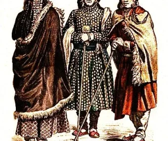 清朝十九世纪晚期西藏和克什米尔地区服饰