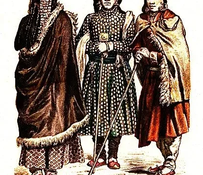 清朝十九世纪晚期西藏和克什米尔地区服饰