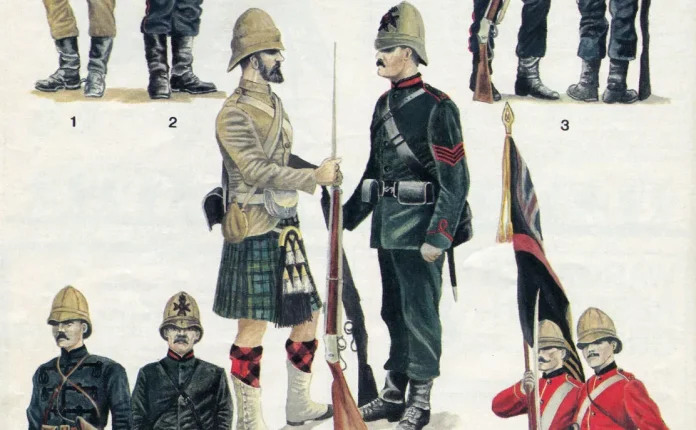 第一次布尔战争的制服,1881年