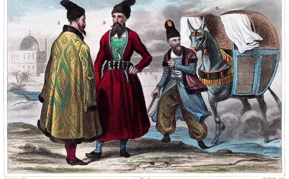 波斯(伊朗)古代约1850年传统服饰