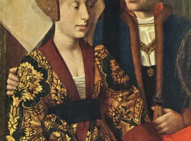 15世纪蛋彩画上的丝绒服饰