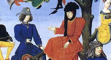 西方1300 年至 1500 年间的男士简易帽子