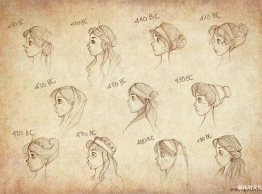 古希腊发型和服装