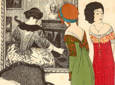 Paul Poiret 设计无紧身胸衣的连衣裙