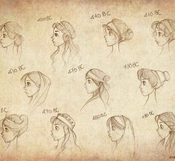 古希腊发型和服装