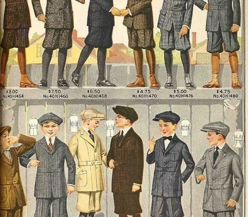 1920-1930男孩的服装