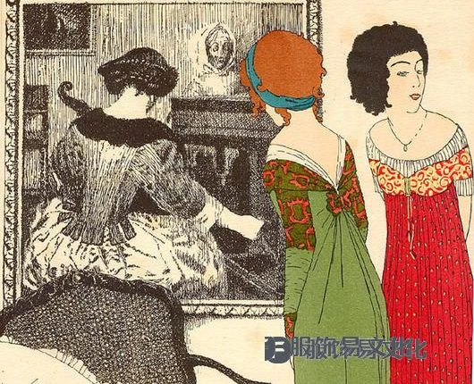 Paul Poiret 设计无紧身胸衣的连衣裙