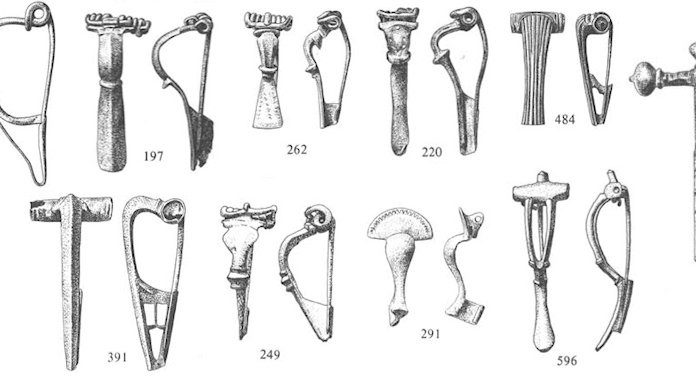 FIBULA（别针）希腊和罗马服装上的别针