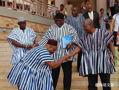 非洲加纳的传统服装色彩及图案寓意