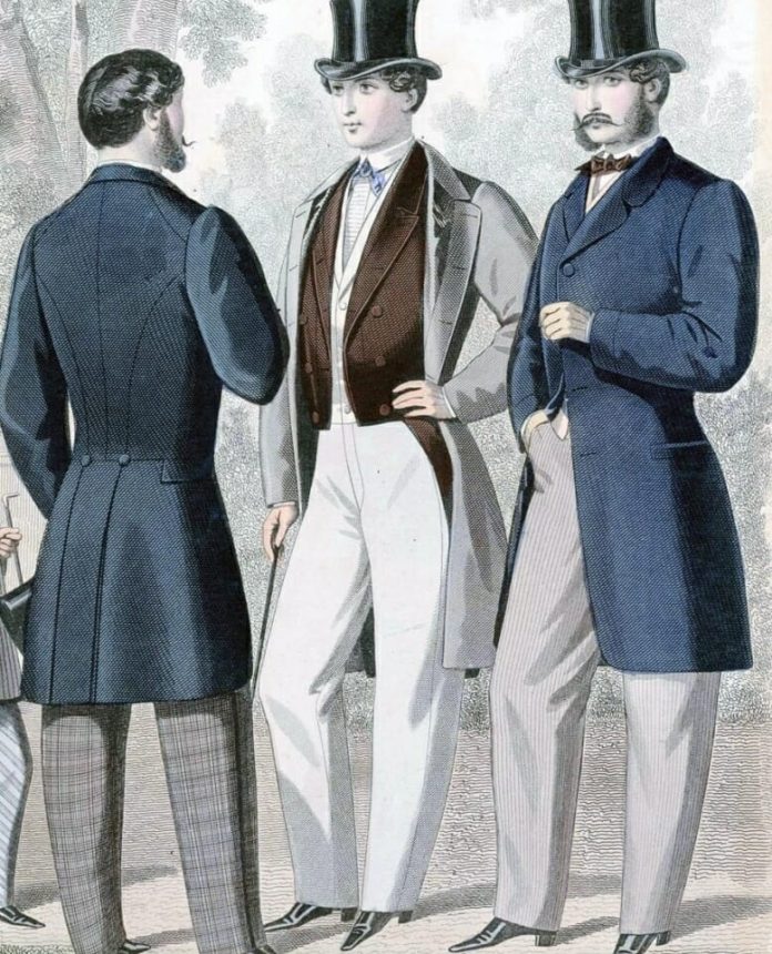 早期维多利亚男装：黑色在 1840 年代至 1880 年代占主导地位